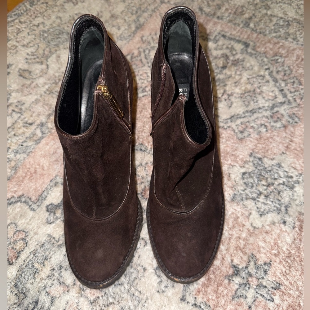 Fratelli Rossetti Italian Luxury Dark Brown Suede Ankle Boots EU 38.5 / US 8.5